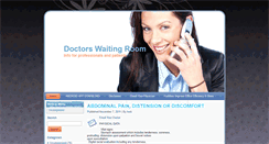 Desktop Screenshot of doctorswaitingroom.com