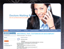 Tablet Screenshot of doctorswaitingroom.com